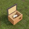 QLS Hunde- Katzenhaus aus Holz 53x39 cm Isoliert Winterfest Produktbild-Vorschau 11
