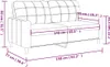 vidaXL 2-Sitzer-Sofa Hellgrau 140 cm Stoff Produktbild-Vorschau 9