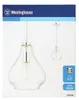 Lampa wisząca chrom / przezroczyste szkło na 1 źródło Podgląd zdjęcia produktu 3