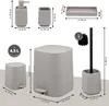 eluno Bad-Set VALONA 5tlg. mit Seifenspender, Becher, Produktbild-Vorschau 7
