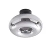 Lindby Deckenleuchte Zehra, Ø 28 cm, rauchgrau, Glas Produktbild-Vorschau 1