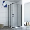 Duschkabine Glas Eckeinstieg 100x100 x 195 cm Schiebetüren Produktbild-Vorschau 1