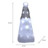 A lit-up acrylic Santa Claus figure with dimensions indicated. Produktbild-Vorschau