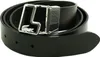 LACOSTE Leder Gürtel Plain Leather Belt W115 Noir schwarz Produktbild-Vorschau 1