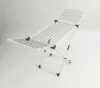 A white laundry drying rack with gray and orange accents is shown against a white background. Produktbild-Vorschau