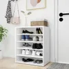 vidaXL Scarpiera bianca 60x35x70 cm Materiale a base di Anteprima dell’immagine prodotto 10