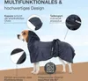 Accappatoio per cani FLUFFINO - Taglia L - beige/blu Anteprima dell’immagine prodotto 2