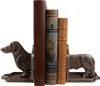 Clayre & Eef Buchstützen 2er-Set Hund Dackel 23x8x13 cm Produktbild-Vorschau 2