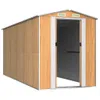 vidaXL Prístrešok na náradie svetlo hnedý 192x440x223 cm Náhľad obrázku produktu 3