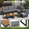 MODFU Mehrzweck-Gartenmöbelset,Gartensofa mit 3-stufig Produktbild-Vorschau 6