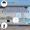 Tenda da sole Jopassy Tenda da sole con morsetti Tenda da Anteprima dell’immagine prodotto 4