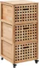 vidaXL Armadio da bagno 41x41x91 cm Legno massello Noce Anteprima dell’immagine prodotto 7