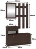Zestaw mebli do przedpokoju Akord Wenge 90X25X170 Podgląd zdjęcia produktu 6