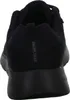 A close-up rear view of a black sneaker. Produktbild-Vorschau