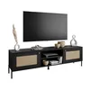 TV-Schrank VIENNA 3D mit Wiener Flechtwerk schwarz Produktbild-Vorschau 8