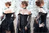 Schwarzes Gothic-Korsett mit Bauchkontrolle aus Spitze Produktbild-Vorschau 4