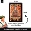 Blechschilder Grillen, Grill Schild der tut nix der will Produktbild-Vorschau 11