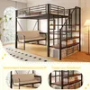 Etagenbett 140x200 cm mit Polstersofa & Stauraum – Hochbett Produktbild-Vorschau 5