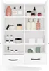 Appendiabiti da bagno NINA W2D2P2S BIANCO Scaffale 2 ante 8 Anteprima dell’immagine prodotto 23