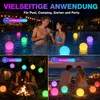 Schwimmende Poolleuchten 4er Set, RGB Poolbeleuchtung mit Produktbild-Vorschau 6