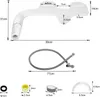 WC Sitze Bidet, Dusch WC-Sitz Aufsatz, Einstellbarer Produktbild-Vorschau 8