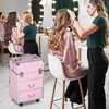 HOMCOM Valise trolley maquillage mallette cosmétique vanity Voir les images du produit 2