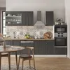 Küchenzeile Vicco Fame-Line Anthrazit-Gold/Weiß 300 cm mit Produktbild-Vorschau 4