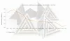 A graph showing sound absorption coefficient according to standard EN - ISO 354, with a watermark of triangles in the background. Podgląd zdjęcia produktu