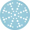 A circular blue sanding disc with multiple white holes arranged in a pattern. Náhľad obrázku produktu