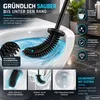 4x WC Bürste Garnitur Silikon Toilettenbürste Schwarz Produktbild-Vorschau 3