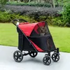 PawHut Hundewagen, Hundebuggy mit Kissen, faltbarer Produktbild-Vorschau 2