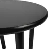 BEGRYF Schwarzer Holzhocker 45 cm – runder minimalistischer Produktbild-Vorschau 9