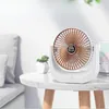 Stojící stolní ventilátor přenosný mini dobíjecí usb měď Náhled obrázku produktu 8