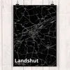 Mr. & Mrs. Panda Bild Landshut DIN A5 - Geschenk, Wandbild, Produktbild-Vorschau 2