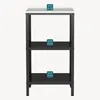 Outdoor Standregal ’Bolognano’ 92x50x50 cm Schwarz/Silber Produktbild-Vorschau 4