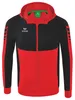 Erima Six Wings Trainingsjacke mit Kapuze Rot/Schwarz - XL Produktbild-Vorschau 1