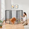 Yaheetech Puppyren, 8 panelen, 120 cm hoog, metaal, met Productafbeelding-voorbeeld 2