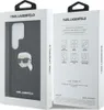 The image shows the front and back of a Karl Lagerfeld phone case packaging. Produktbild-Vorschau