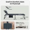 CASARIA® Sonnenliege klappbar Wetterfest mit Dach Produktbild-Vorschau 7