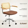 HOMCOM Chaise de bureau, fauteuil de bureau, fonction Voir les images du produit 3