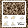 Leopardenmuster-Decke 150×100 cm – brauner 3D-Druck, Produktbild-Vorschau 3