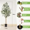 Kunstpflanze Olivenbaum 120 cm,Realistische Olive mit Produktbild-Vorschau 3