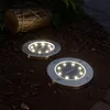 4er Set LED Solar Steckleuchten, Edelstahl, Akku, D 13 cm Produktbild-Vorschau 3