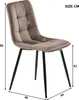 A diagram showing the dimensions of a chair. Voir les images du produit