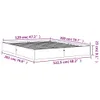 VidaXL 844819, Braun, 122,5 cm, 2,03 m, 23 cm, 1200 x 2000 Produktbild-Vorschau 8