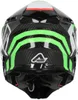 Casco da motocross Acerbis Steel Carbon, nero/verde/rosso, Anteprima dell’immagine prodotto 4