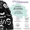 styleBREAKER Beanie Mütze mit Schrift Muster im Destroyed Produktbild-Vorschau 2