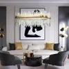 A modern living room with a sofa, chairs, coffee table, and a large chandelier. Náhľad obrázku produktu