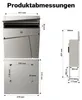 Cassetta postale di design Wiltec V23 in acciaio inox 370 x Anteprima dell’immagine prodotto 10