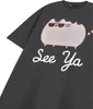 Pusheen - "See Ya" T-Shirt für Herren/Damen Uni kurzärmlig Produktbild-Vorschau 3